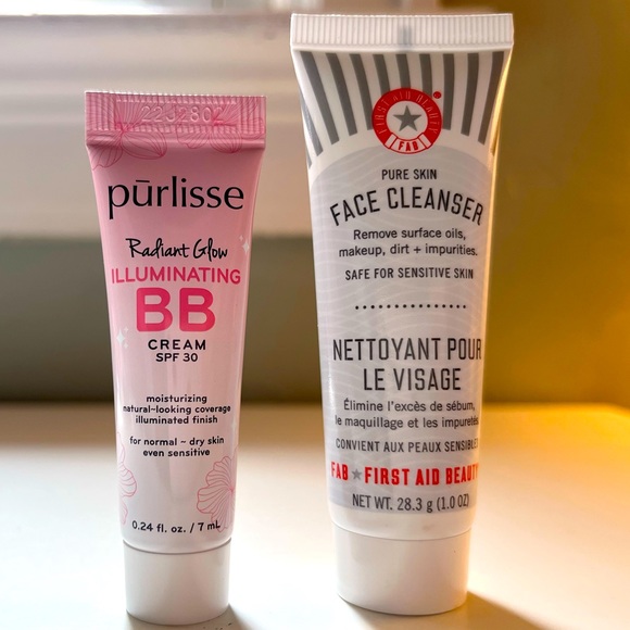Purlisse Radiant Glow Illuminating Cream & FAB Pure Skin Face Cleaner - Picture 1 of 2